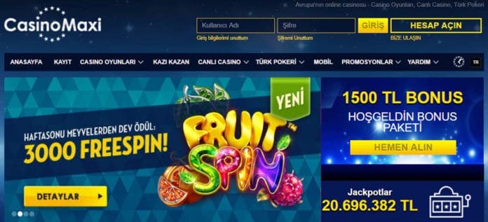 casinomaxi bonus sartlari nelerdir